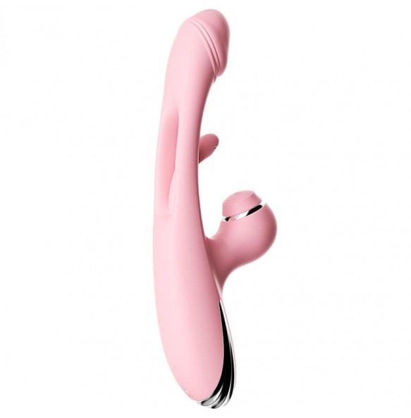 MizzZee - Red Heart Slap Vibrator (Chargeable - Pink)